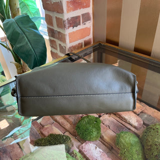 LOEWE Flamenco Medium Khaki Nappa Calfskin Leather Crossbody