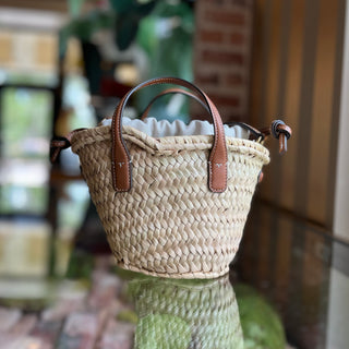 TORY BURCH Raffia Bucket Tote