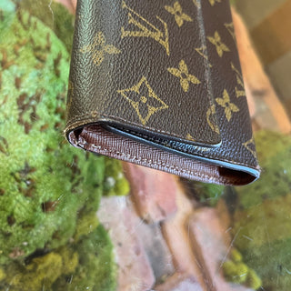 LOUIS VUITTON Sarah Brown Monogram Canvas Vintage Wallet