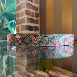 GUCCI GG Supreme Blooms Coated Canvas Belt SZ 90/36