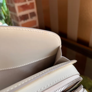 LOUIS VUITTON Pont Neuf White Epi Leather Satchel Bag