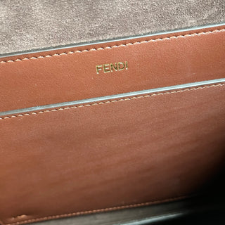 FENDI Peekaboo Iseeu Soft Large Dark Brown Leather Tote