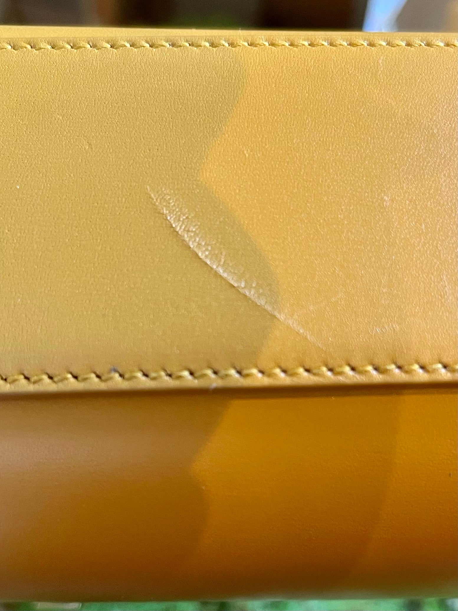 Saint Laurent Yellow Manhattan Shoulder Bag Medium