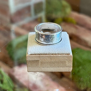 GUCCI GG 925 Sterling Silver Flora Engraved Ring 21