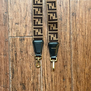 FENDI Srap You Brown Fabric Shoulder Strap