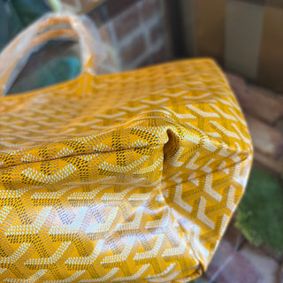 GOYARD Yellow Goyardine Saint Louis PM Tote
