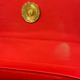 JACQUEMUS Le Chiquito Red Rubberized Calfskin Leather Top Handle