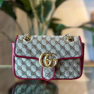 GUCCI GG Canvas Marmont Crossbody