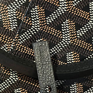GOYARD St.Louis GM Black Goyardine Canvas Chevroches Tote Bag
