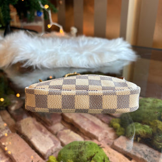 LOUIS VUITTON Damier Azur Pochette Accessories Mini