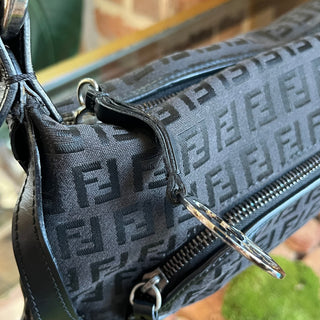 FENDI Small Chef Vintage Zucchino FF Canvas Shoulder Bag