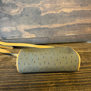 SAINT LAURENT Vintage Brown Canvas YSL Crossbody Bag