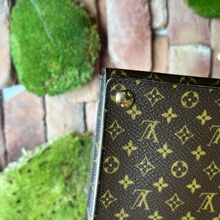 LOUIS VUITTON Small Brown Monogram Canvas Folding Jewelry Case