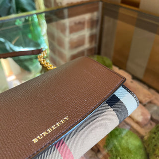 BURBERRY Henley House Check Canvas Crossbody Bag