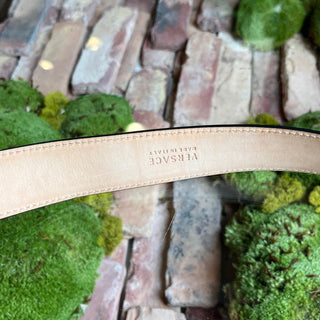 VERSACE Purple Medusa Head Baroque Buckle Belt SZ100/40(XL)