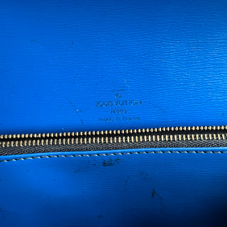 LOUIS VUITTON Friedland Pochette Black Blue Epi Leather Shoulder Bag