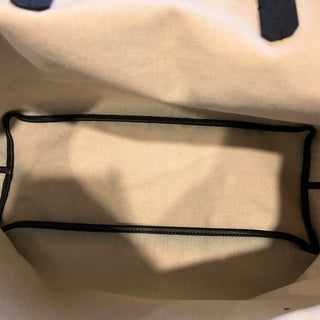 GOYARD Saint Louis PM Black Goyardine Canvas Chevroches Calfskin Tote