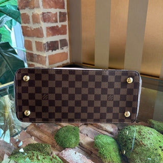 LOUIS VUITTON Damier Canvas and Magnolia Taurillon Leather Jersey Tote Bag