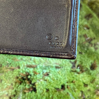 GUCCI Brown Guccissima Leather Continental Flap Snap Wallet