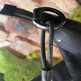 GUCCI Brown GG Monogram Canvas Hobo Bag