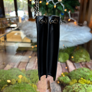 CHANEL Patent CC O-Phone Holder Bag