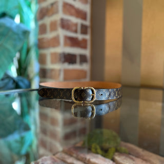 LOUIS VUITTON Mini Monogram Truck Buckle Belt SZ 80/32