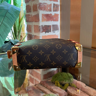 LOUIS VUITTON Side Trunk MM Brown Monogram Canvas Crossbody Bag