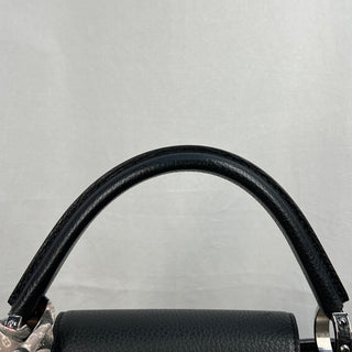 LOUIS VUITTON Capucines PM Black Taurillon Top Handle Bag