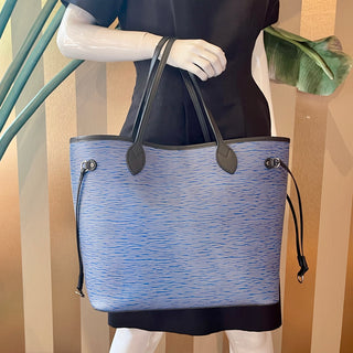 LOUIS VUITTON Neverfull MM Epi Denim Tote Bag