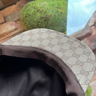 GUCCI Beige GG Canvas Baseball Hat SZL