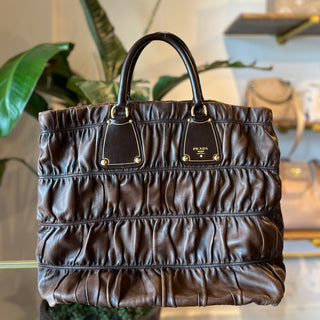 PRADA Nappa Gaufre Antik Tote