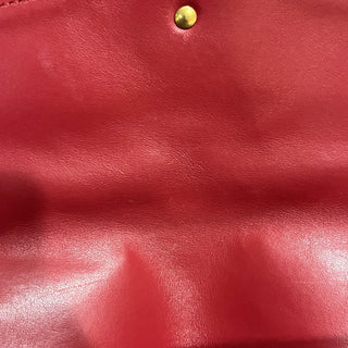 GUCCI GG Marmont Red Matelassé Calfskin Leather Shoulder Bag
