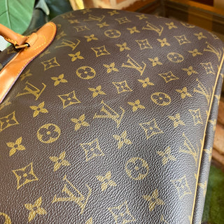 LOUIS VUITTON Deauville Brown Monogram Canvas Vintage Satchel
