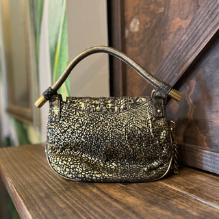 DOLCE&GABBANA Gold Leather Top Handle Bag