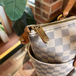 LOUIS VUITTON Totally MM Damier Azur Canvas Tote