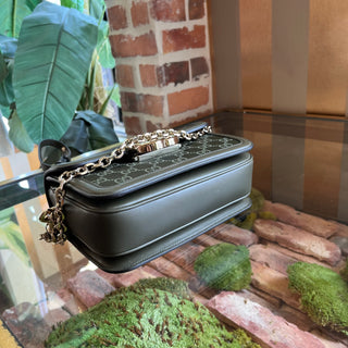 GUCCI Go Small Forest Green Canvas Shoulder Bag