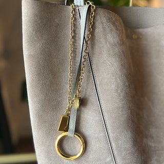 CHLOÉ Spin Large Suede Shopper Tote Bag