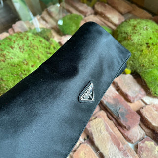 PRADA Black Raso Silk Clutch