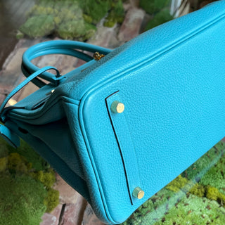 HERMES Birkin 30 Taurillon Clemence Leather Top Handle