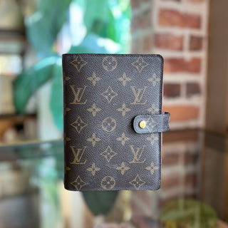 LOUIS VUITTON Brown Monogram Canvas Agenda Cover