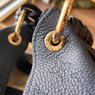 LOUIS VUITTON Blue Monogram Carmel Shoulder Bag