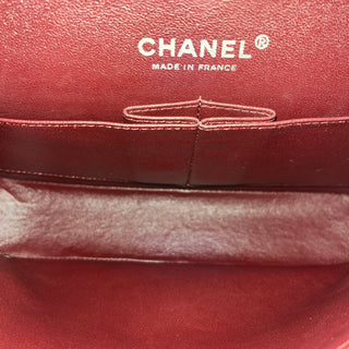 CHANEL Double Flap Classic Medium Black Lambskin Leather Shoulder Bag