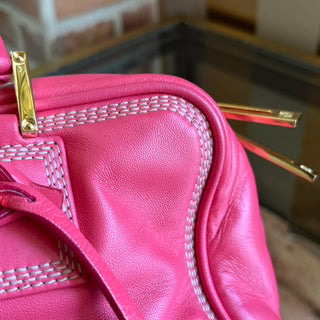 LOEWE Amazona 28 Pink Calfskin Satchel Bag
