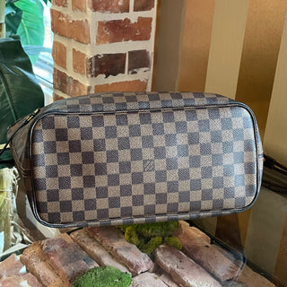 LOUIS VUITTON Neverfull MM Damier Ebene Brown Canvas Tote Bag