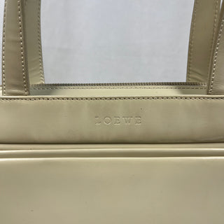 LOEWE Leather Off- White Top Handle