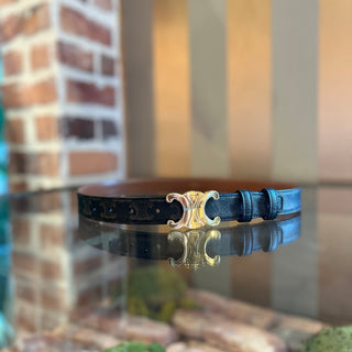CELINE Triomphe Canvas Belt SZ 75