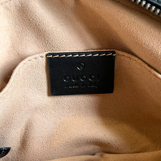 GUCCI GG Marmont Black Calfskin Matelassé Belt Bag