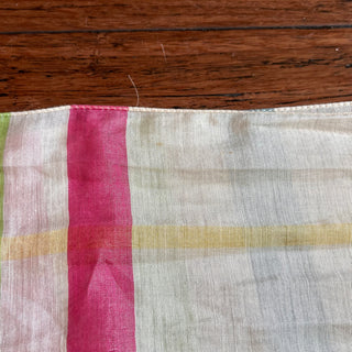 BURBERRY Cotton Silk Multicolor Scarf