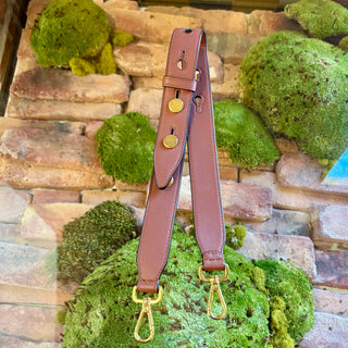 FENDI Brown Leather Selleria Strap