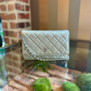 CHANEL Silver Wallet On Chain